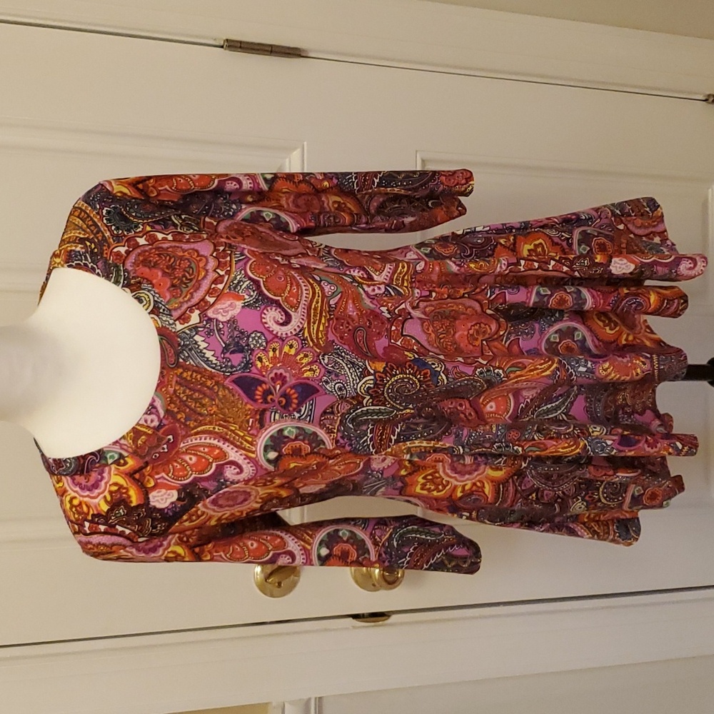 Scoop neck 3/4 sleeve Peplum Top Size MP